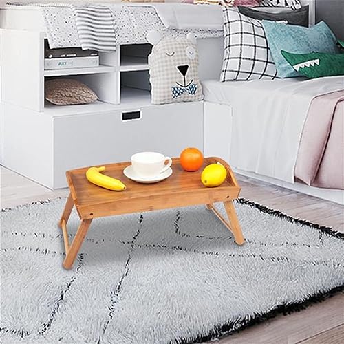 Miniatura 3 de LHLLHL - Bandeja plegable de madera para cama para desayuno en la cama escritorio para laptop mesa de comedor simple para sofá cama mesa de picnic