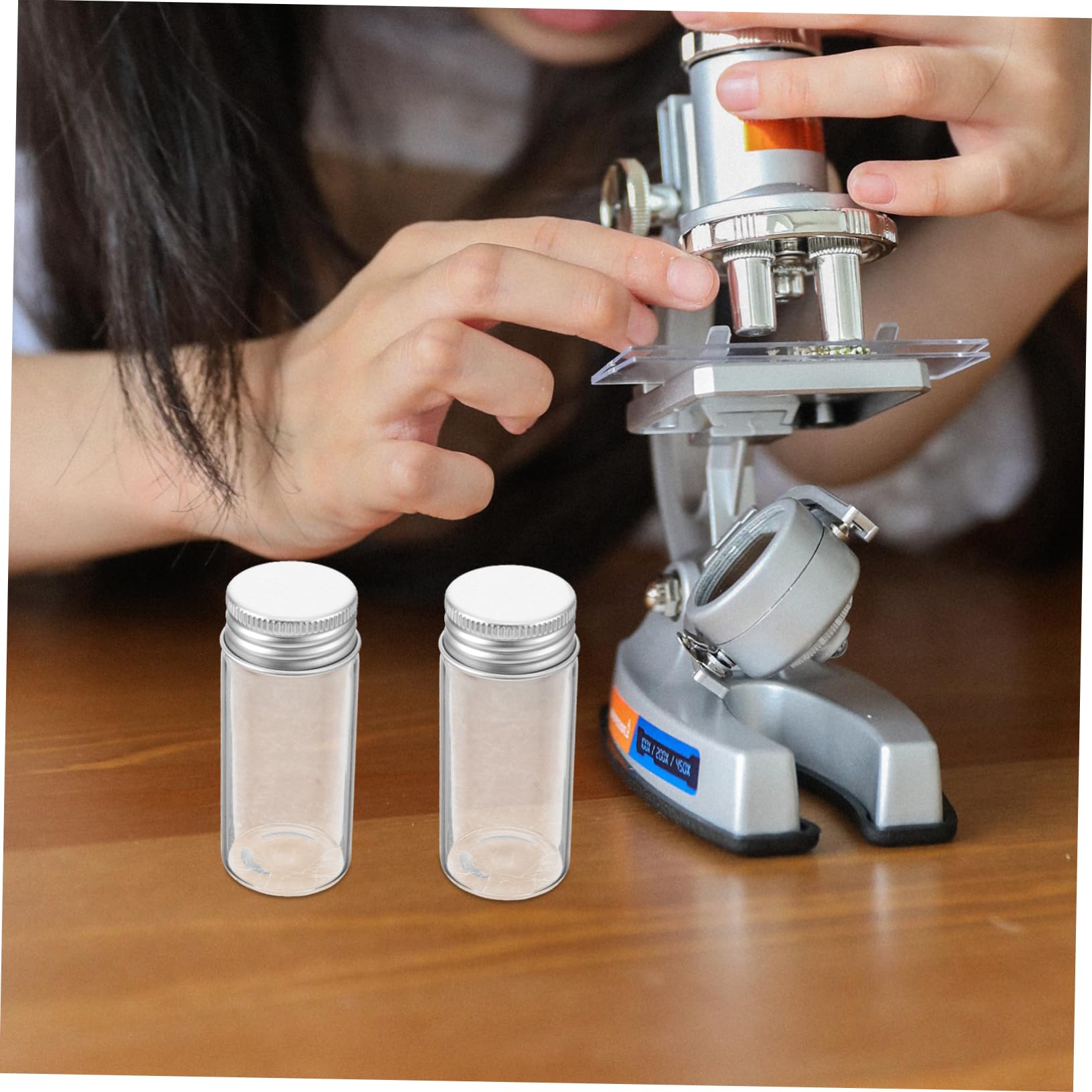 24 Stück 30 Ml Reagenzgläser aus Glas mit Superiorer Abdichtung und Praktischem Deckeldesign Probenröhrchen für Wissenschaftliche Experimente
