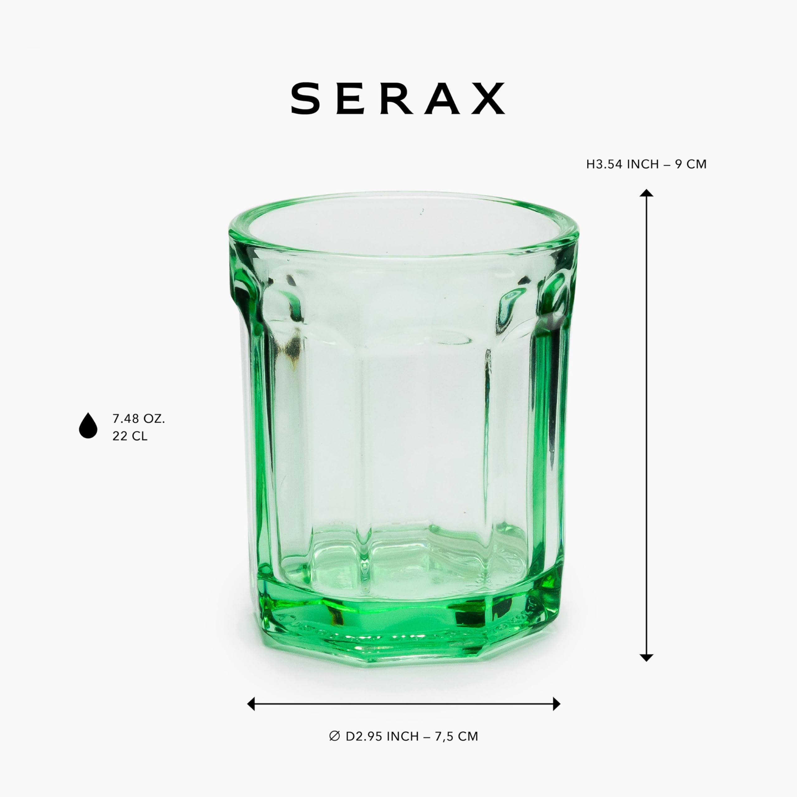 Serax Drinking Glasses Set of 4, Green - Image 3