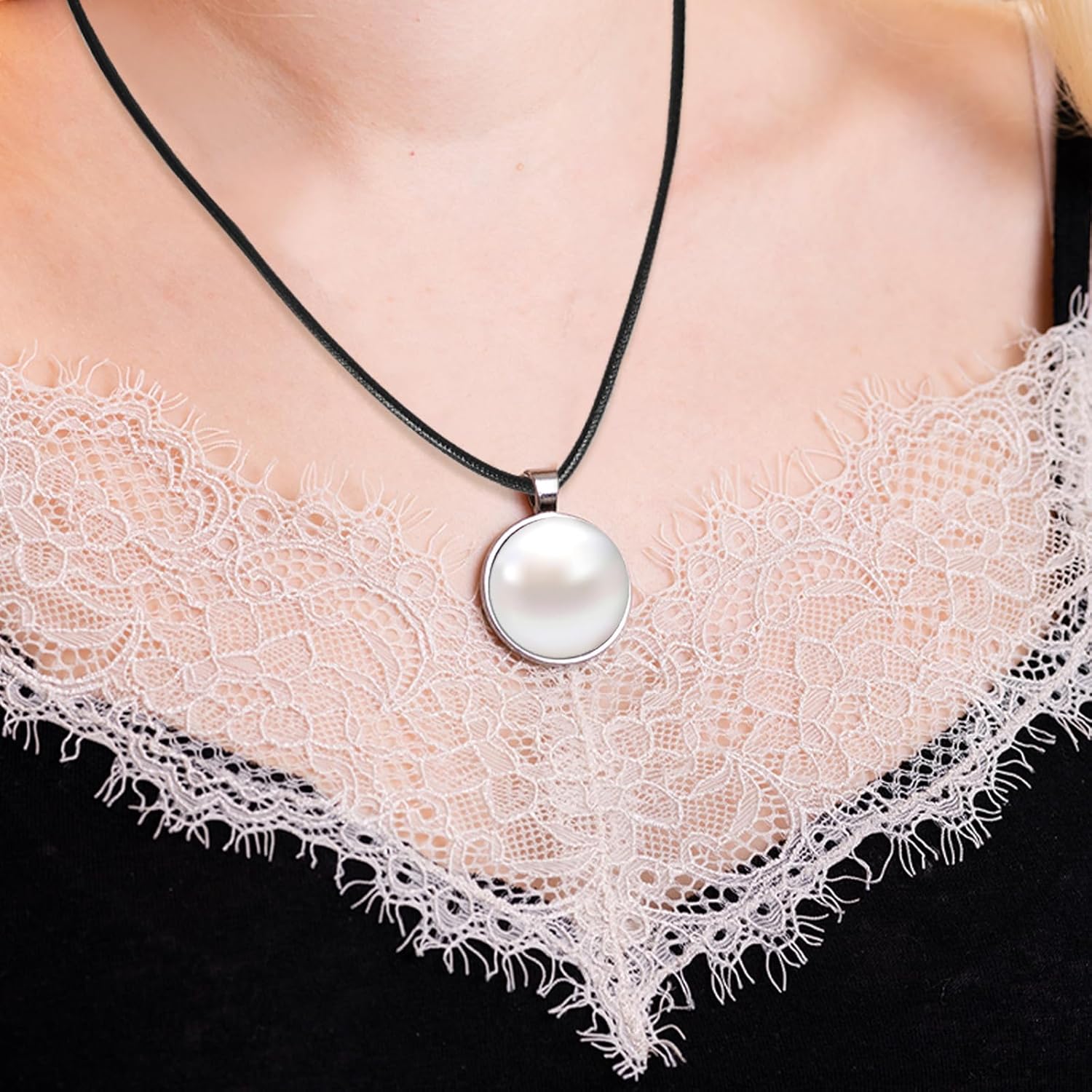 Black Fake Leathers Cords, 4pcs 16”18" 20" 22" Waterproof Cord Necklace with Clasp, 1.5/3mm Width, DIY Woven Wax Rope Chain for Pendant, Beading Cords and Threads for DIY Jewelry Making - Image 5