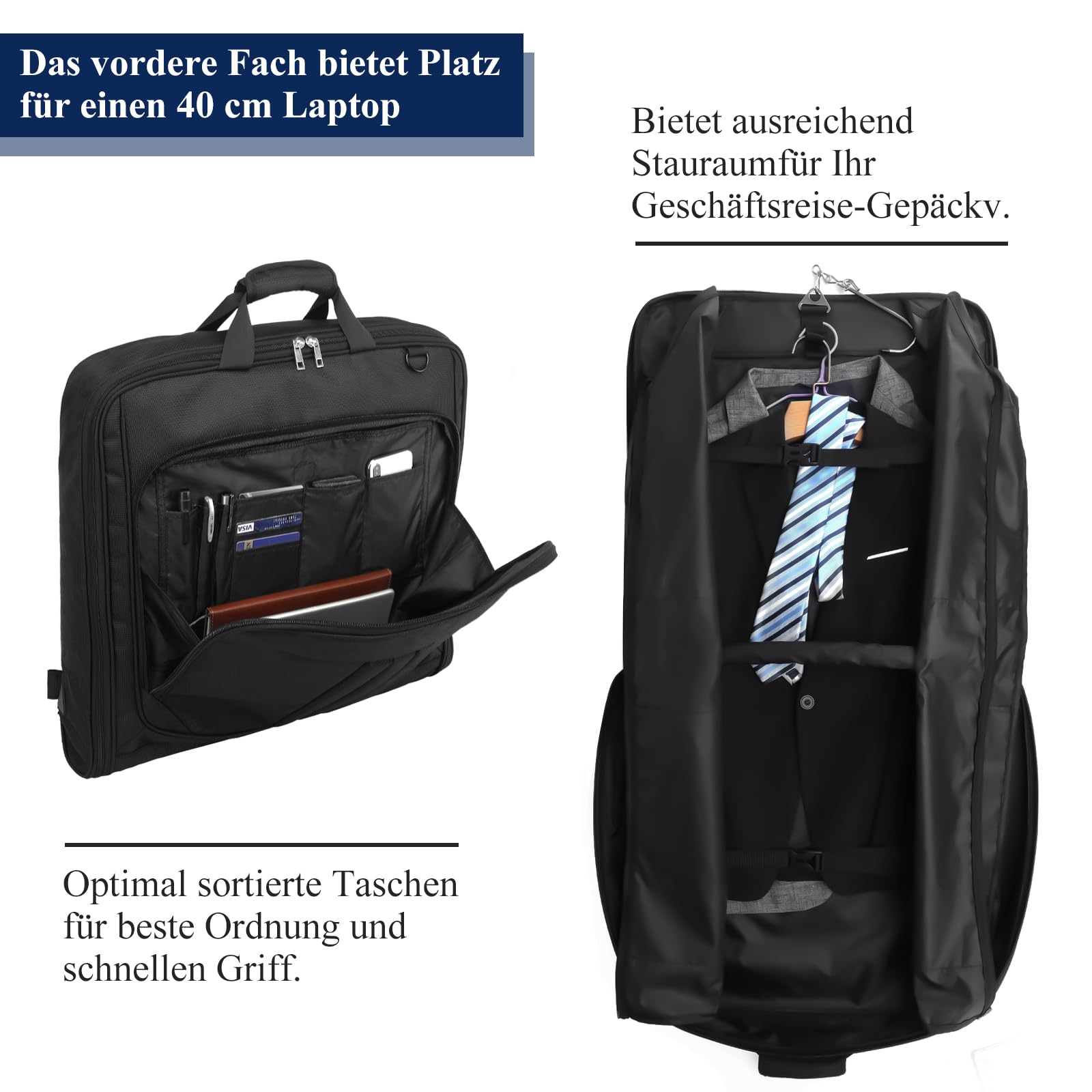 porta abiti da viaggio,porta abito da viaggio uomo,borsa per abiti da uomo,borsa da viaggio nera,bagaglio a mano pieghevole,valigia sospesa 2 in 1,borsa per trasporto abito da lavoro,per abito,cappott