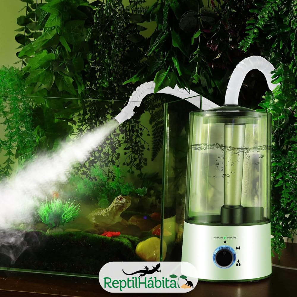 Nebulizzatore ad ultrasuoni per rettili - Ideale per anfibi e rettili - CREA Nebulizzatore sottile per idratazione e benessere