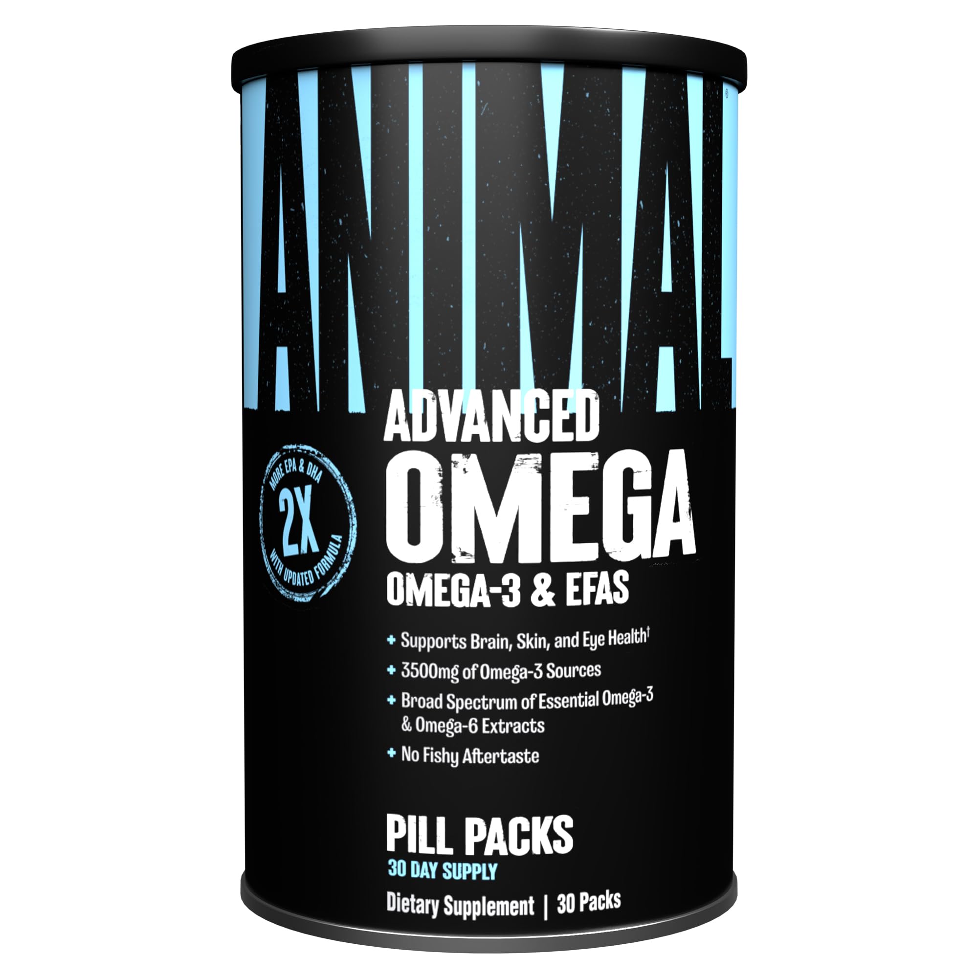 AnimalOmega – Omega 3 & 6 Supplement – Fish Oil, Flaxseed Oil, Salmon Oil, Cod Liver, Herring, and More – Supports Cardiovascular & Joint Health – Enhances Metabolism – 30 Day Pack
