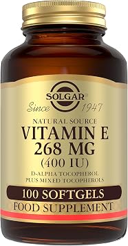 Solgar Natural Source Vitamin E 400 IU 268 mg - 100 Softgels