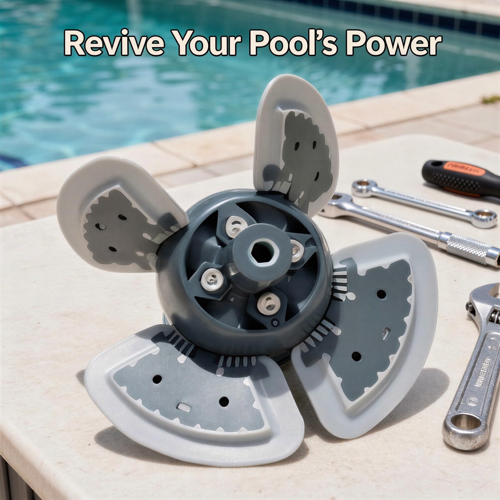 Pièces pour Nettoyeur de Piscine, kit de Remise à Neuf MX6 MX8 avec chenilles et hélice Moteur, pièces de Rechange en Plastique et Caoutchouc résistants, compatibles avec Zodiac Baracuda MX6 MX8
