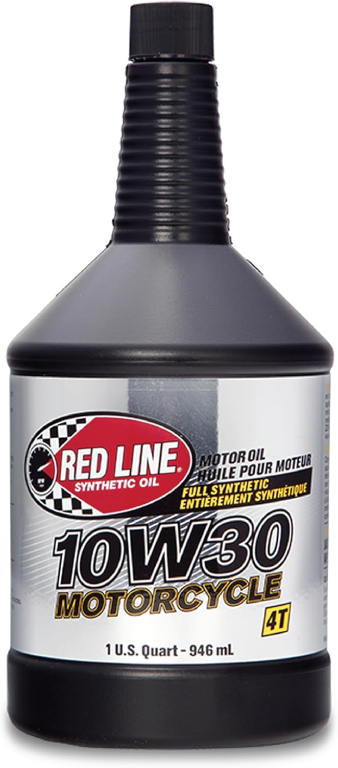 Red Line 42404 10W40 Synthetic Motorcycle Motor Oil - 1 Quart (12 Pack)