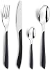 Amefa ECLAT 24-Piece Cutlery Set, Black
