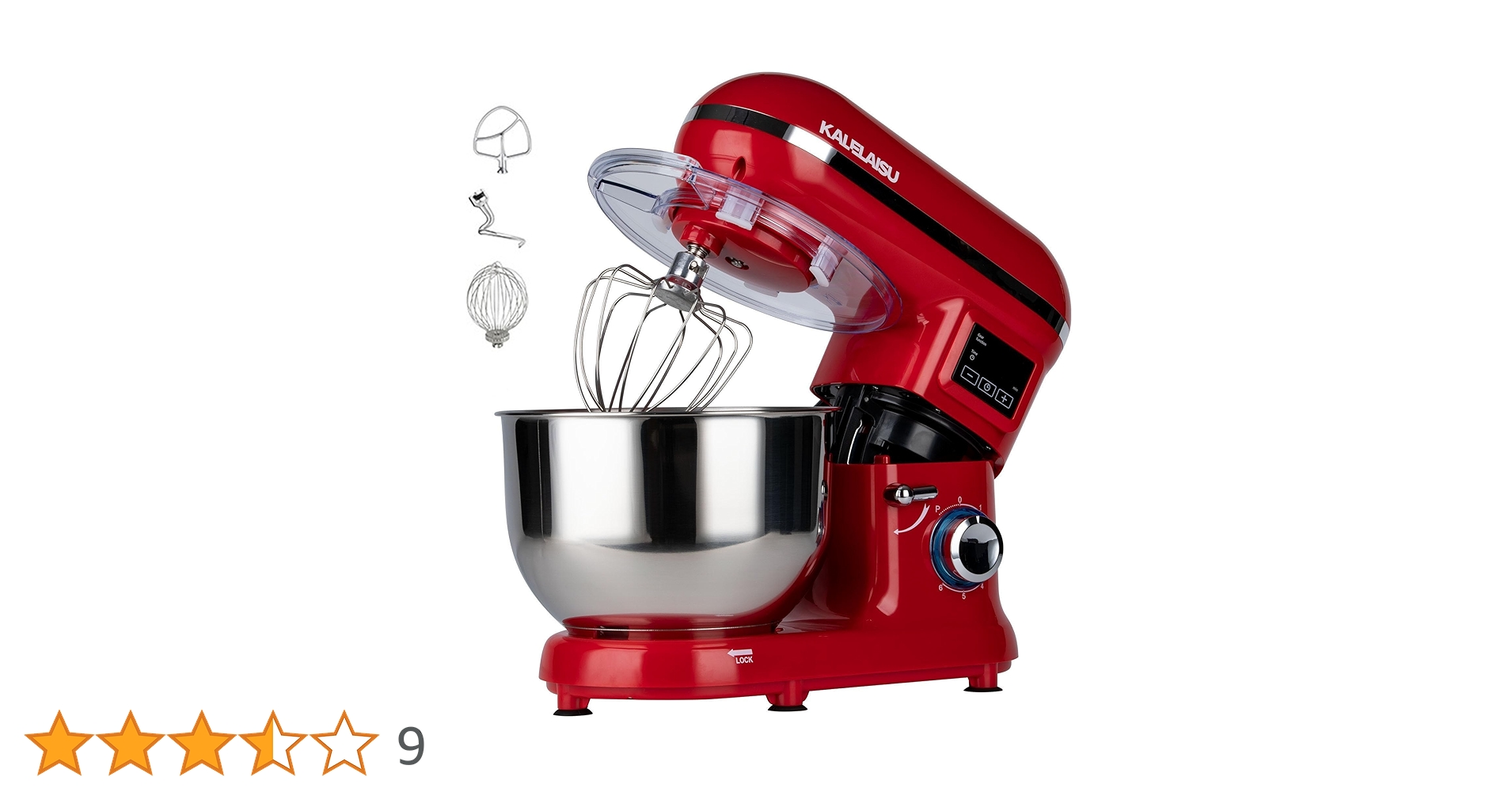 スタンドミキサー 5.5L大容量ボウル 7段階変速 99分タイマー機能 3種類 Amazon | スタンドミキサー 5.5L大容量ボウル 7段階変速 99分