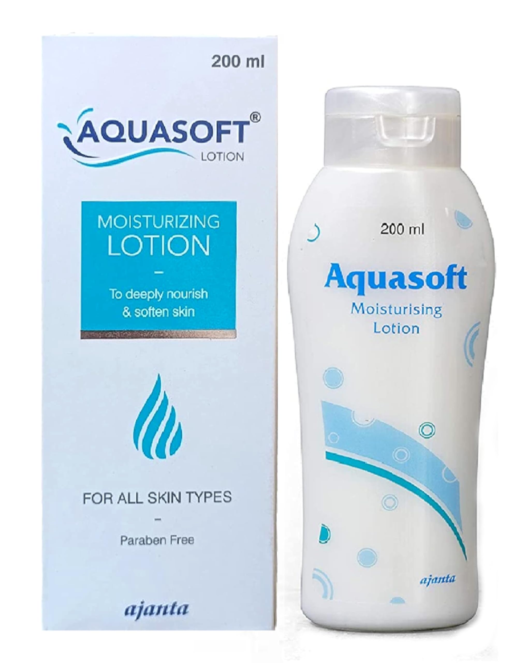 New Aquasoft Moisturizing Lotion for All Skin Type , Daily Use best moisturizer For Men And Women - 200ML