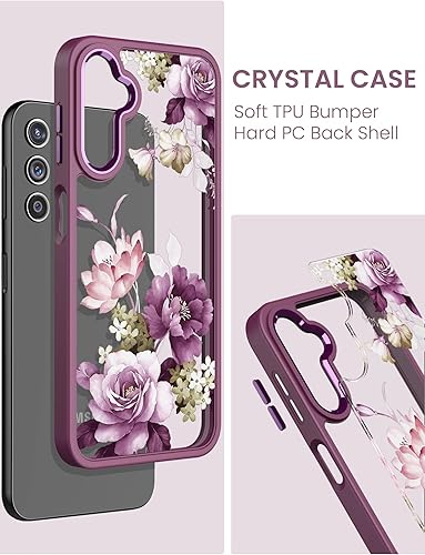 Miniatura 4 de Funda para Samsung Galaxy A14 5G con protector de pantalla de vidrio templado 2 unidades, protección de grado militar TPU suave y policarbonato