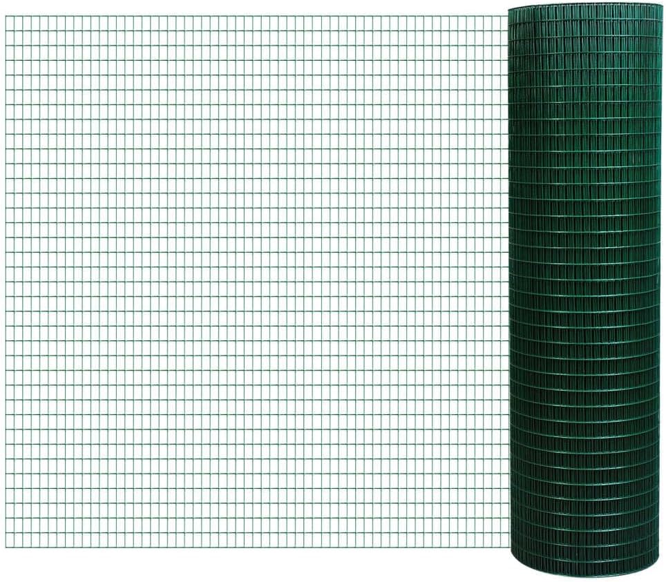 98 Foot Long 1/2 inch x 1 Inch Steel Wire Mesh Fence Roll for Garden, Chicken Coop, Rabbit Hutch and Animal Enclosure Protection