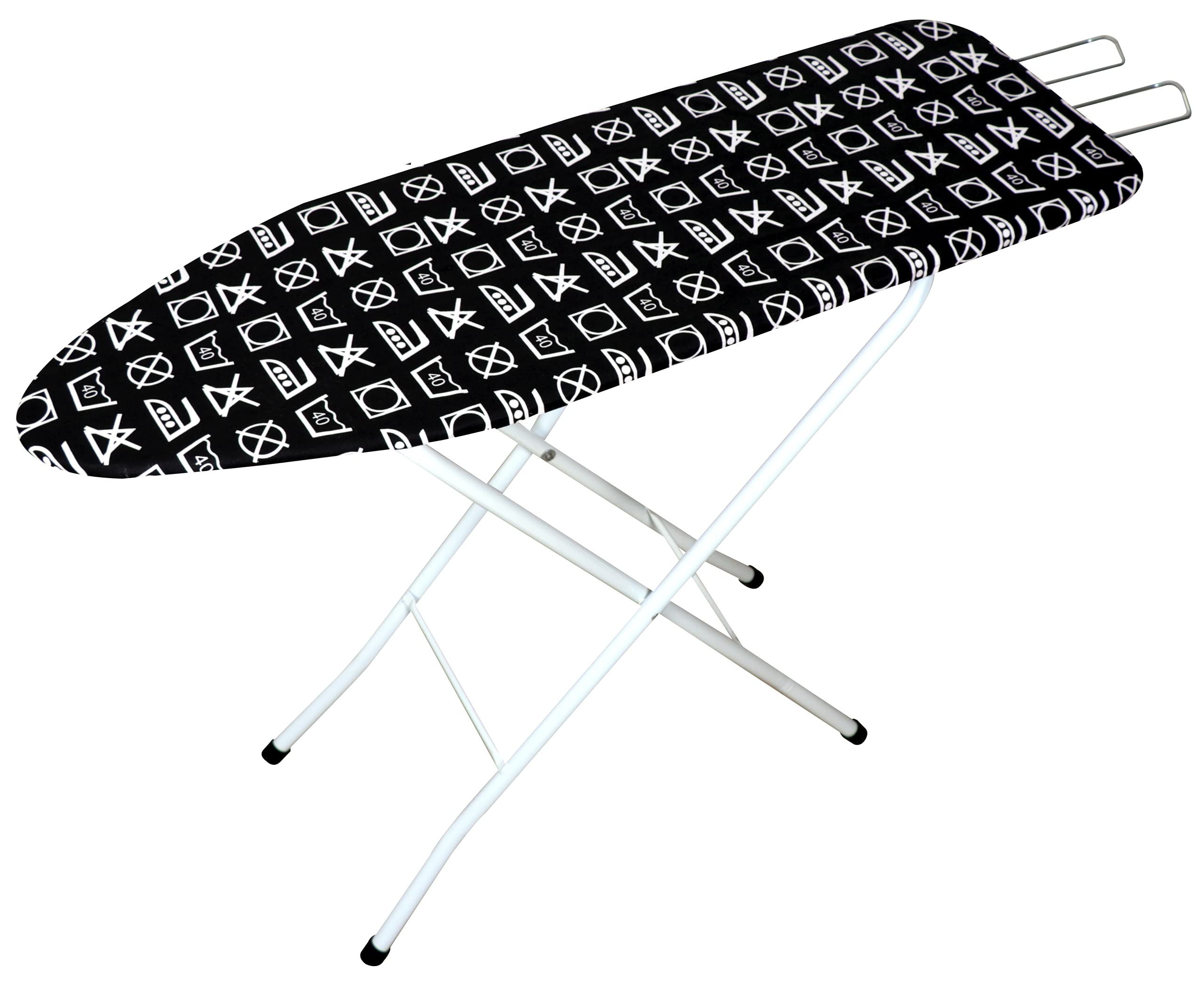 Sia Homewares Imperial Wooden Frame Extra Large Ironing Board with Ironing Rest-Black Design