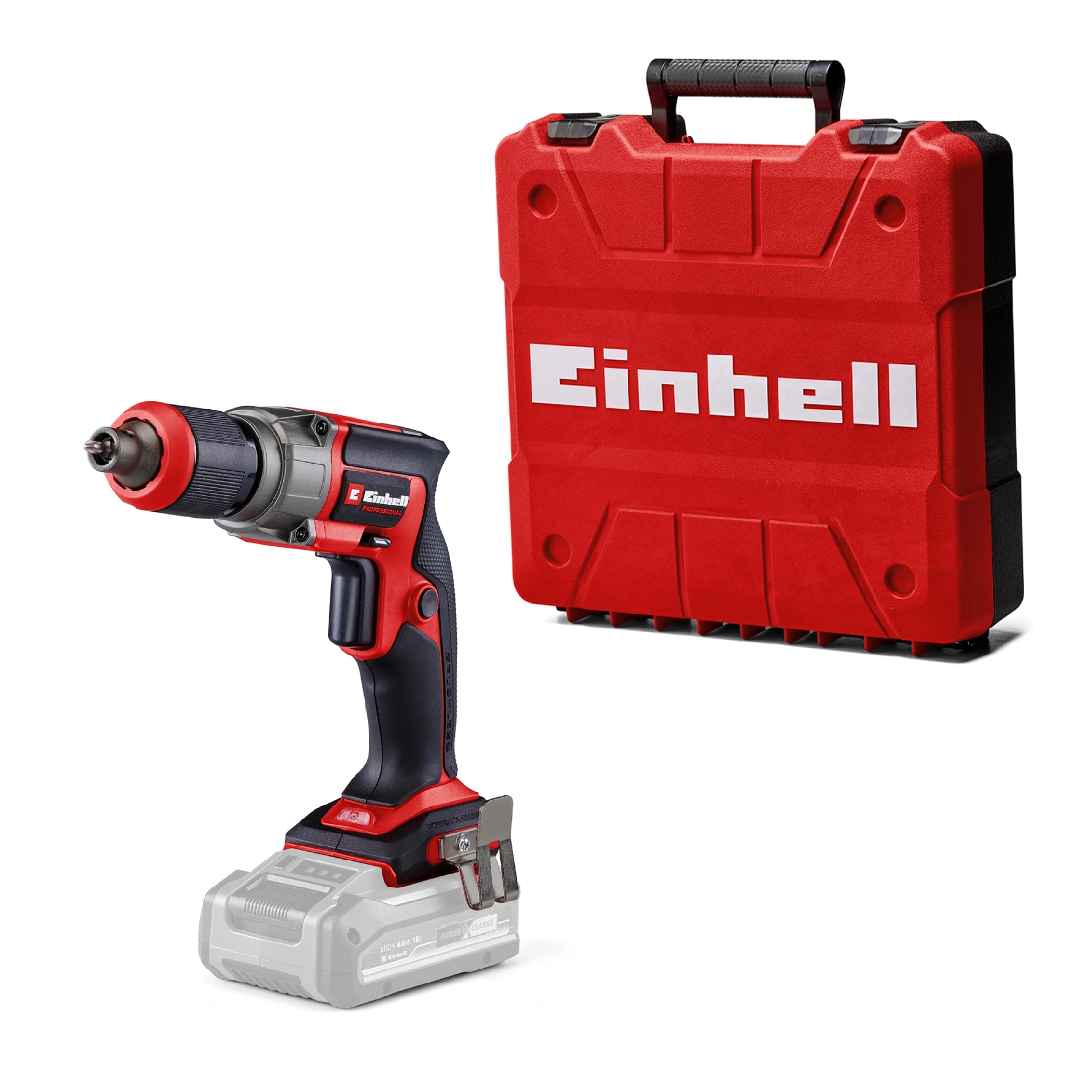 Avvitatore per cartongesso Einhell Professional TP-DY 18 Li BL-Solo Power X-Change (18 V, Brushless, arresto di profondità, esercizio in continuo, inclusa punta, batteria esclusa)