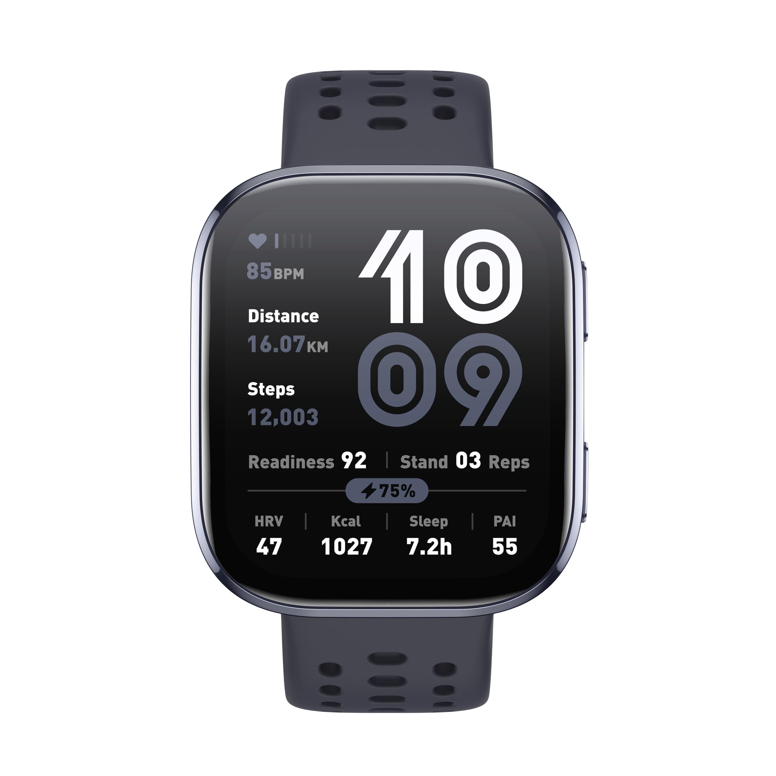 Amazfit Bip 6 Smart Watch 46mm, 14 Tage Akku, 1.97" AMOLED, GPS, AI, Bluetooth Anruf, Gesundheits-Fitness-Schlaf-Tracker, 140+ Trainingsmodi, 5 ATM