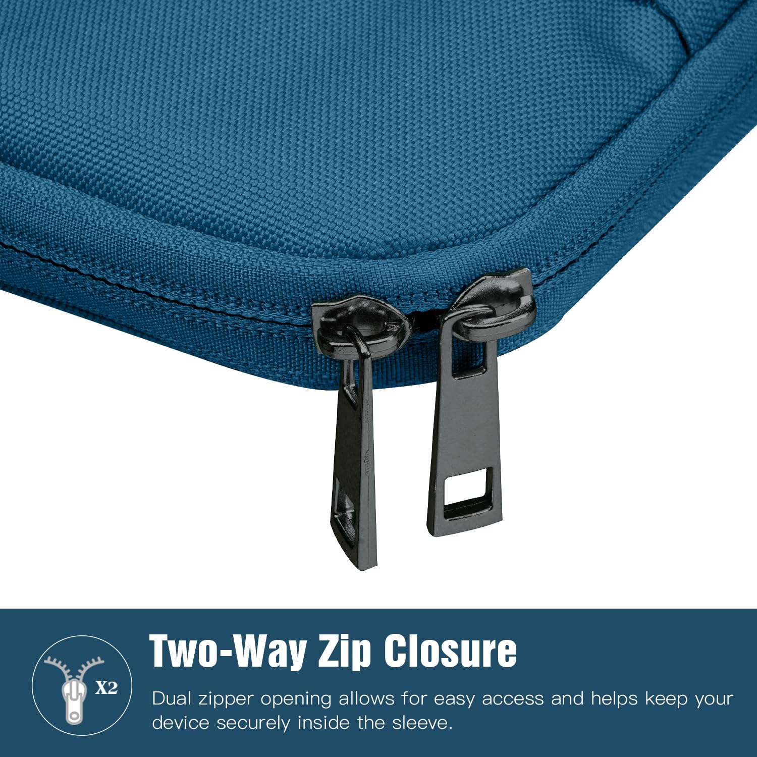 TiMOVO 9-11" Tablet Sleeve Bag, Peacock | Fit iPad 11" A16 2025 / 10.9"/10.2" / Air 11" 5/4 Gen / Galaxy Tab A9+/A11Plus 11", Fit Smart Keyboard