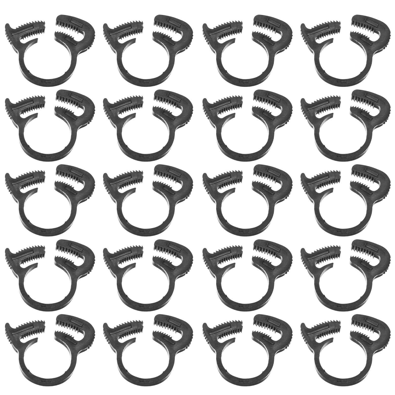 M METERXITY 20-Pack Double Gripping Nylon Hose Clamps