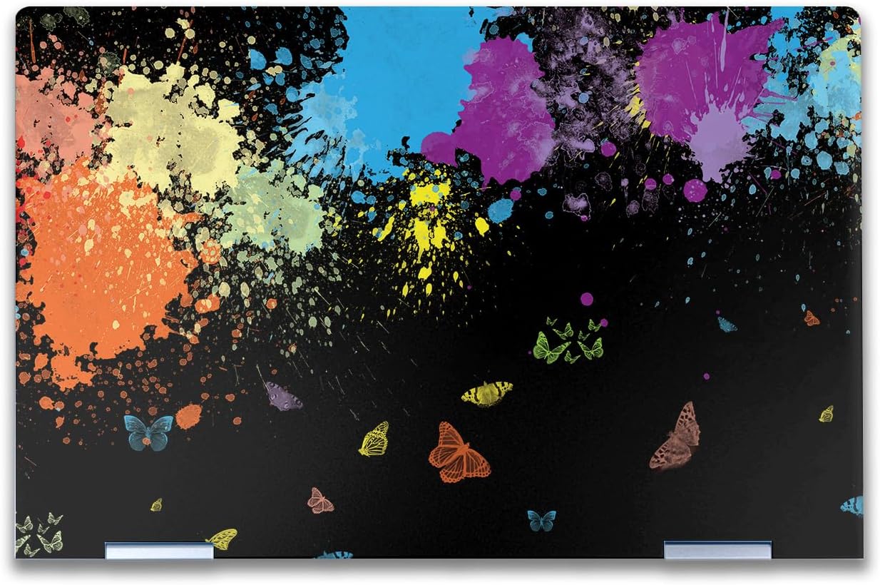 Laptop Skin Compatible with HP Envy x360 14” (2023) - Splatter - Premium 3M Vinyl Protective Wrap Decal Cover - Easy to Apply | Crafted in The USA by MightySkins