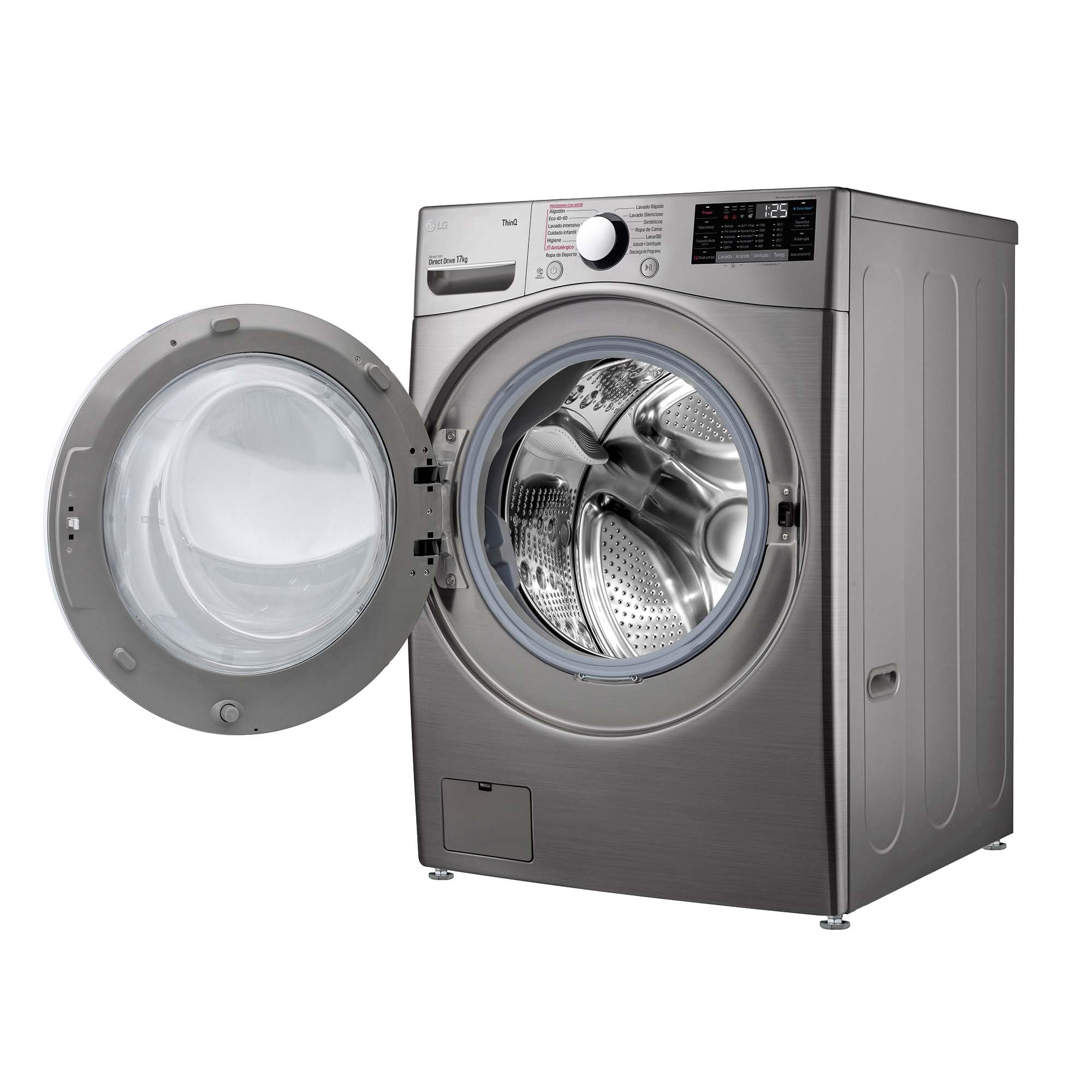 LG F1P1CY2T - Lavadora Inverter direct Drive, 17 kg, A++, 1100 rpm, serie XXX, color inox antihuellas — view 9