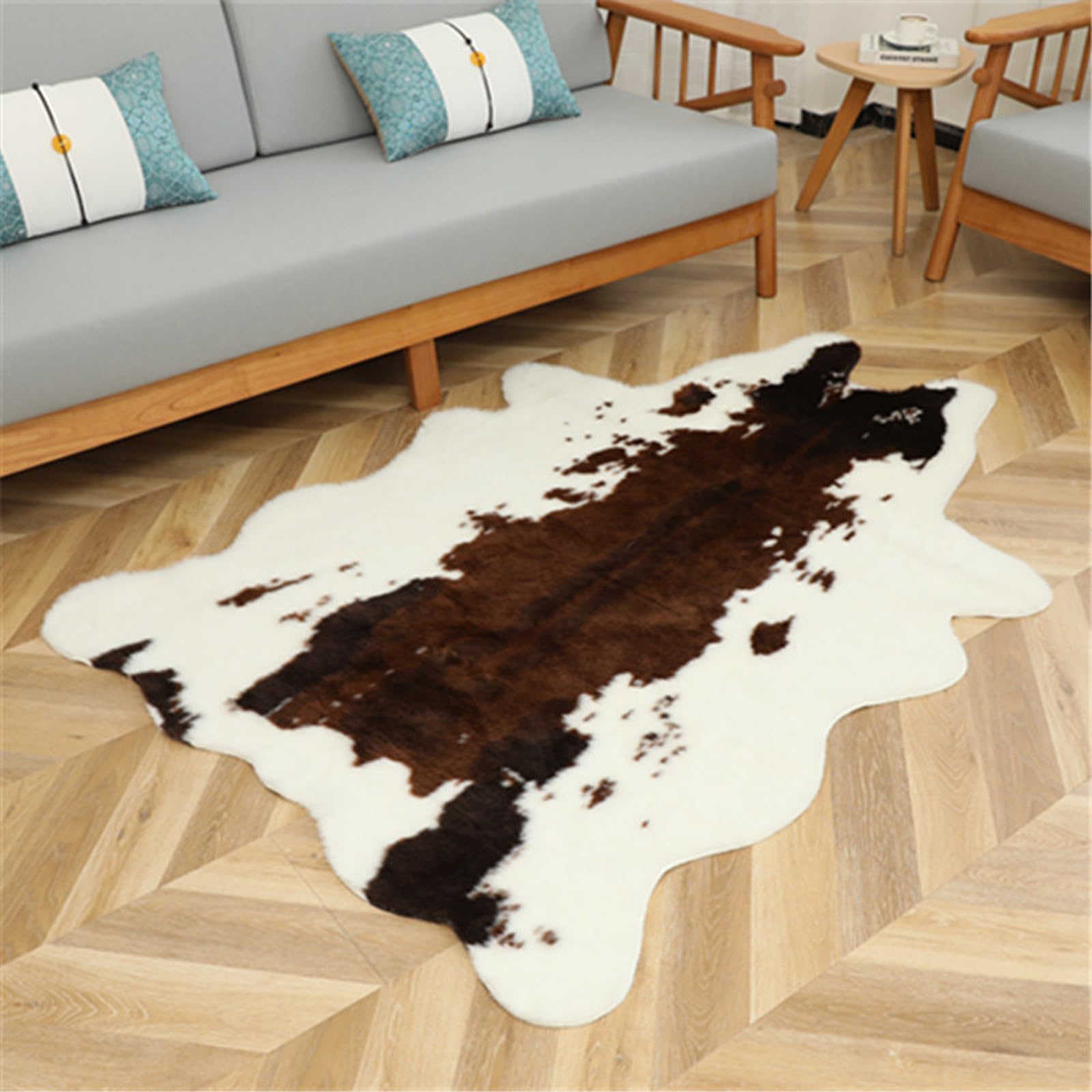 Tapis à imprimé zèbre,Tapis Peau de Vache,Tapis imprimé Cowhide,Tapis imprimé Animal,imprimé Animal Tapis pour la Maison,Lavable,suède Artificiel,pour l'espace de Vie,Le Salon,la Chambre