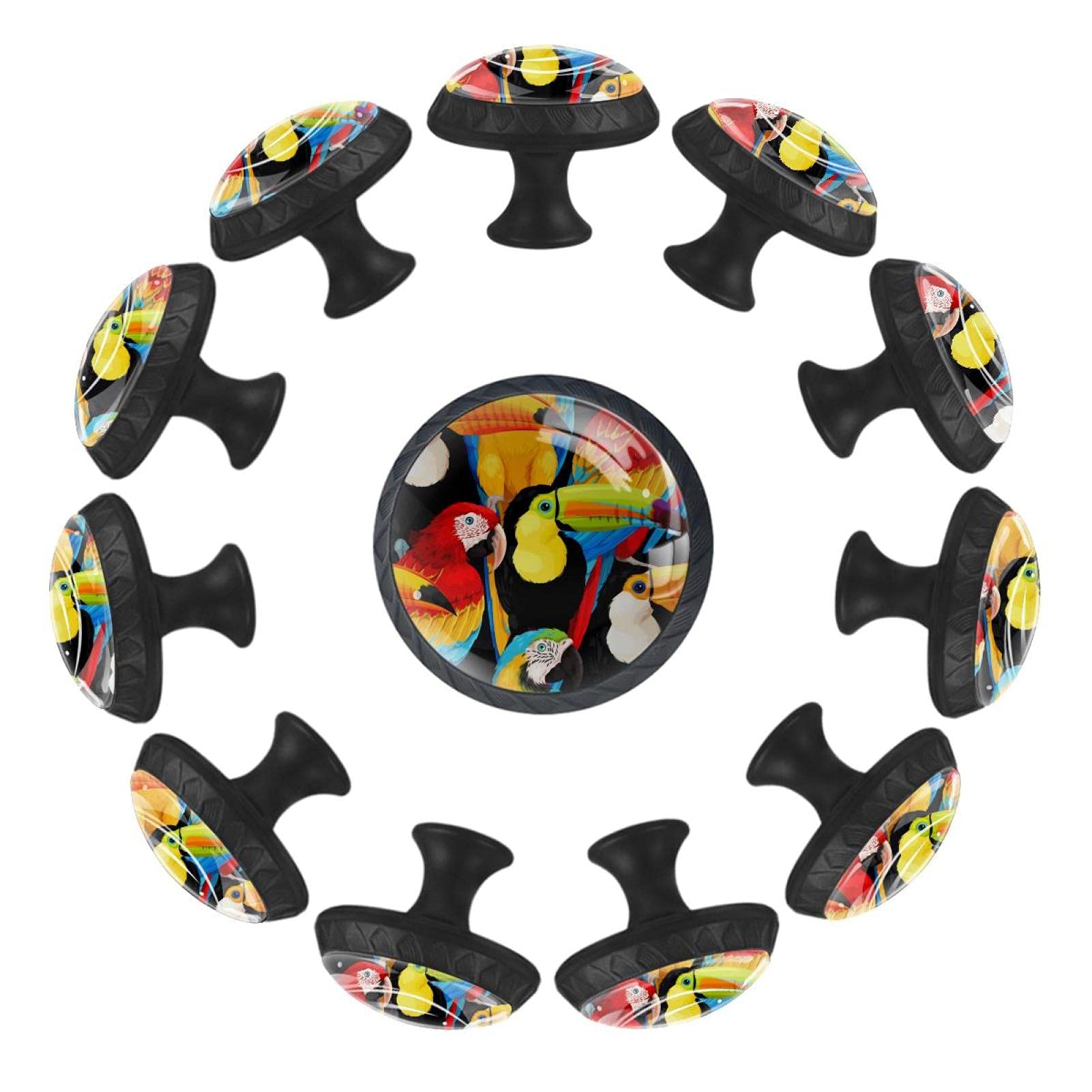 Boutons de tiroir aras et toucans pour relooker une chambre d'enfant ludique