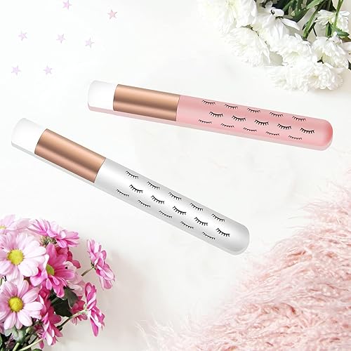 Miniatura 7 de BUV - Cepillo de limpieza de pestañas con cerdas de fibra suaves e inodoras, cepillo de limpieza de pestañas duradero, limpieza profunda facial de