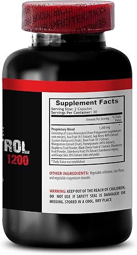 Miniatura 4 de Suplemento antioxidante hombres - SUPREME RESVERATROL 1200Mg - Resveratrol con quercetina, refuerzo del sistema inmunológico, antioxidantes premium,