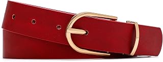 Women's Faux Leather Chic Belt for Ladies Jeans