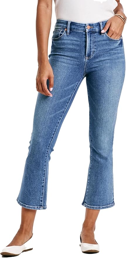 DEAR JOHN Jeanne Flare Women's Jeans Mid Rise Mid-Waisted