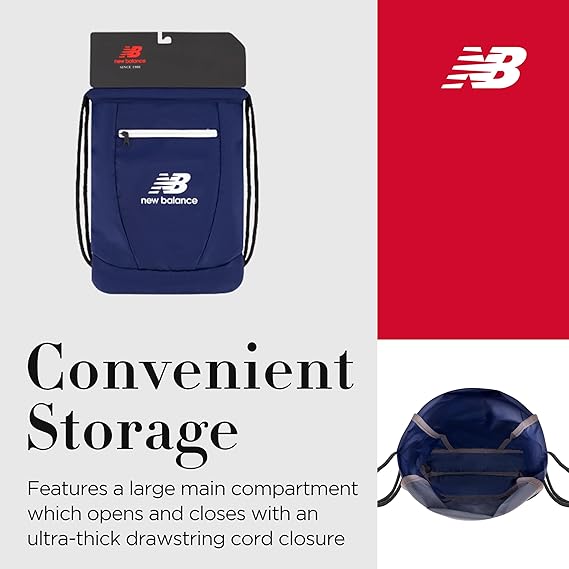 Amazon.co.jp: New Balance 巾着バックパック 小さなジム