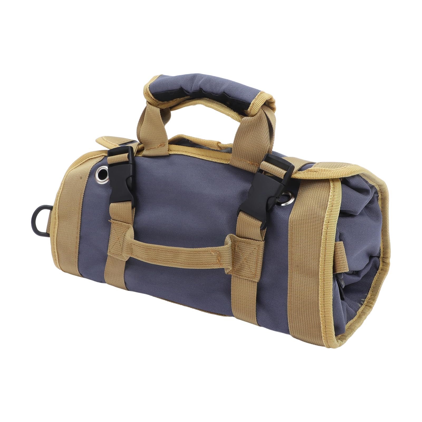 Borsa Porta Attrezzi Arrotolabile in Canvas, Organizer Portatile | Elettricisti e Lavoratori, Uso per Lavorazione del Legno e Auto, Design Multiuso Chiusura Arrotolata