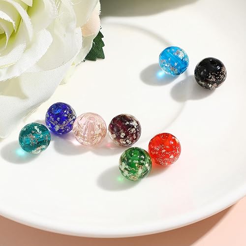 Miniatura 4 de EXCEART 80 piezas de accesorios para el cabello para hacer joyas, collar de cuentas de bricolaje que brillan en la oscuridad, cuentas para hacer