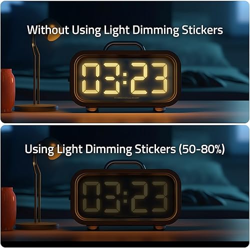 Miniatura 4 de Adhesivos de atenuación de luz, pegatinas de cubierta LED, 2 hojas blancas y negras, atenuación del 50% de las luces LED (recorte - atenuación del