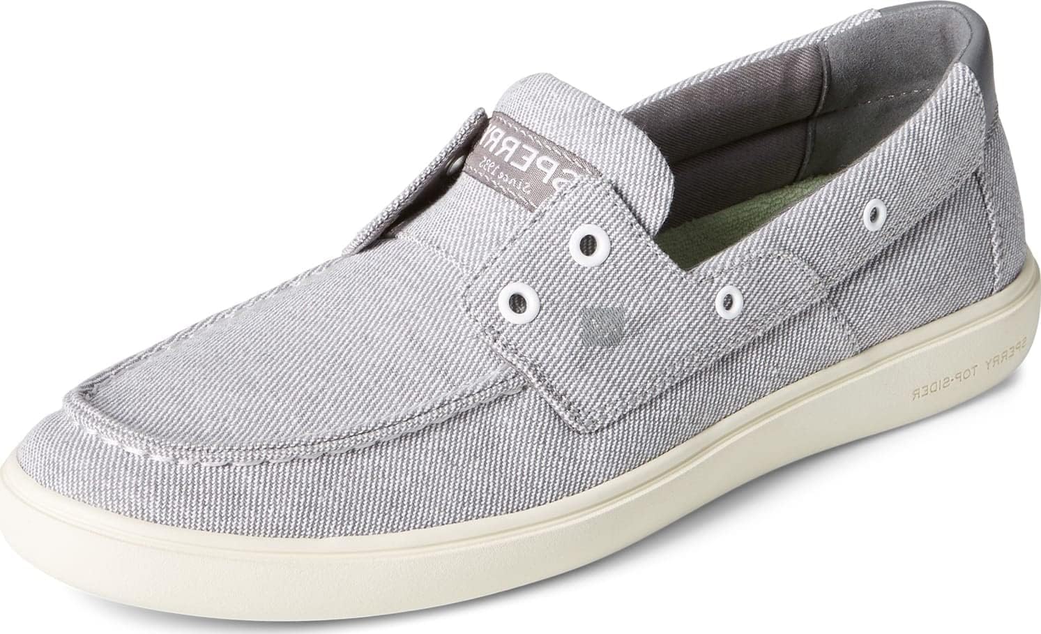 Sperry Men's Outer Banks 2-Eye Boat Shoe, Washed Grey, 11.5