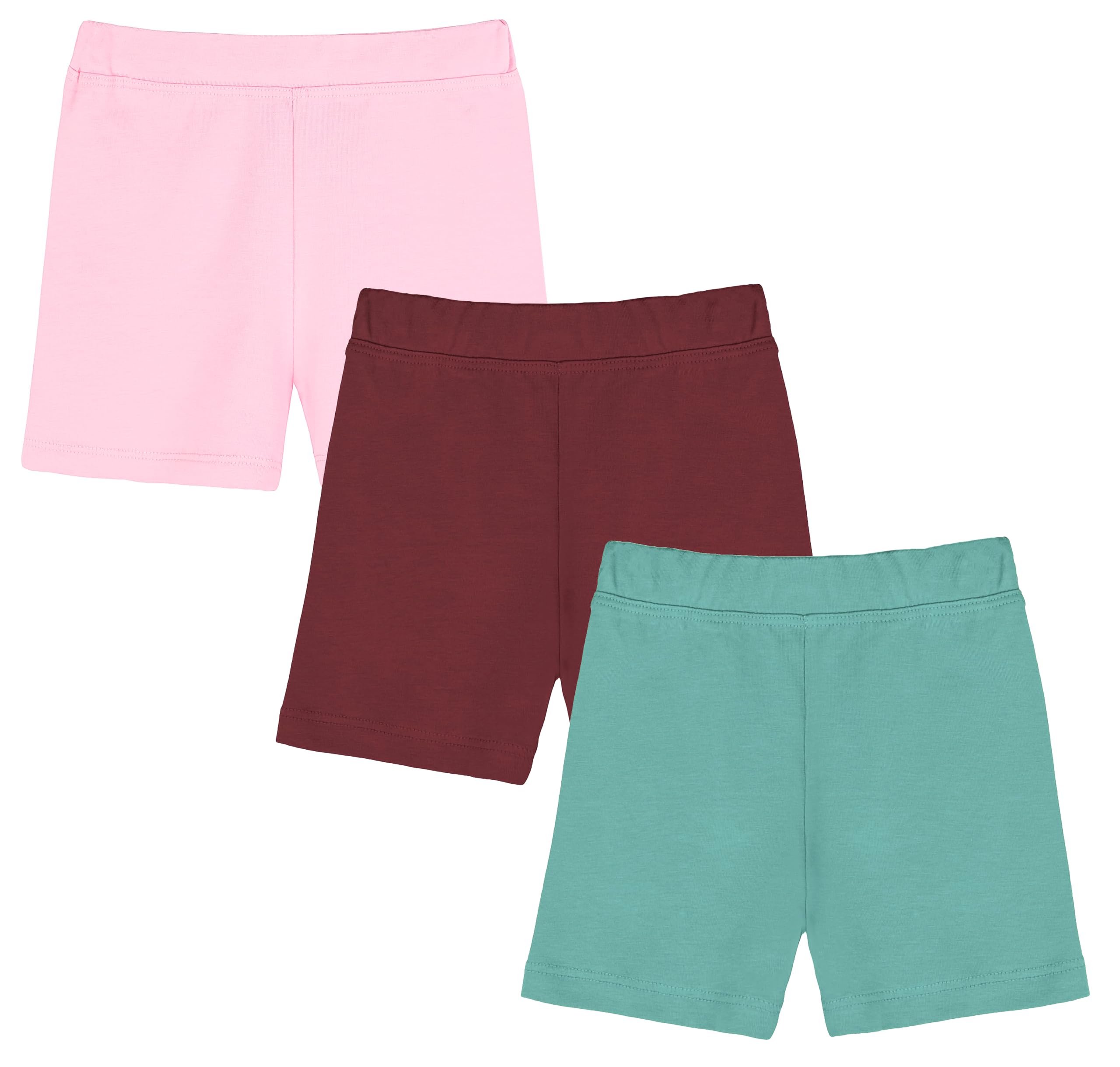 Lilax Girls' Basic Solid Soft Dance Short for Gymnastics or Under Skirts