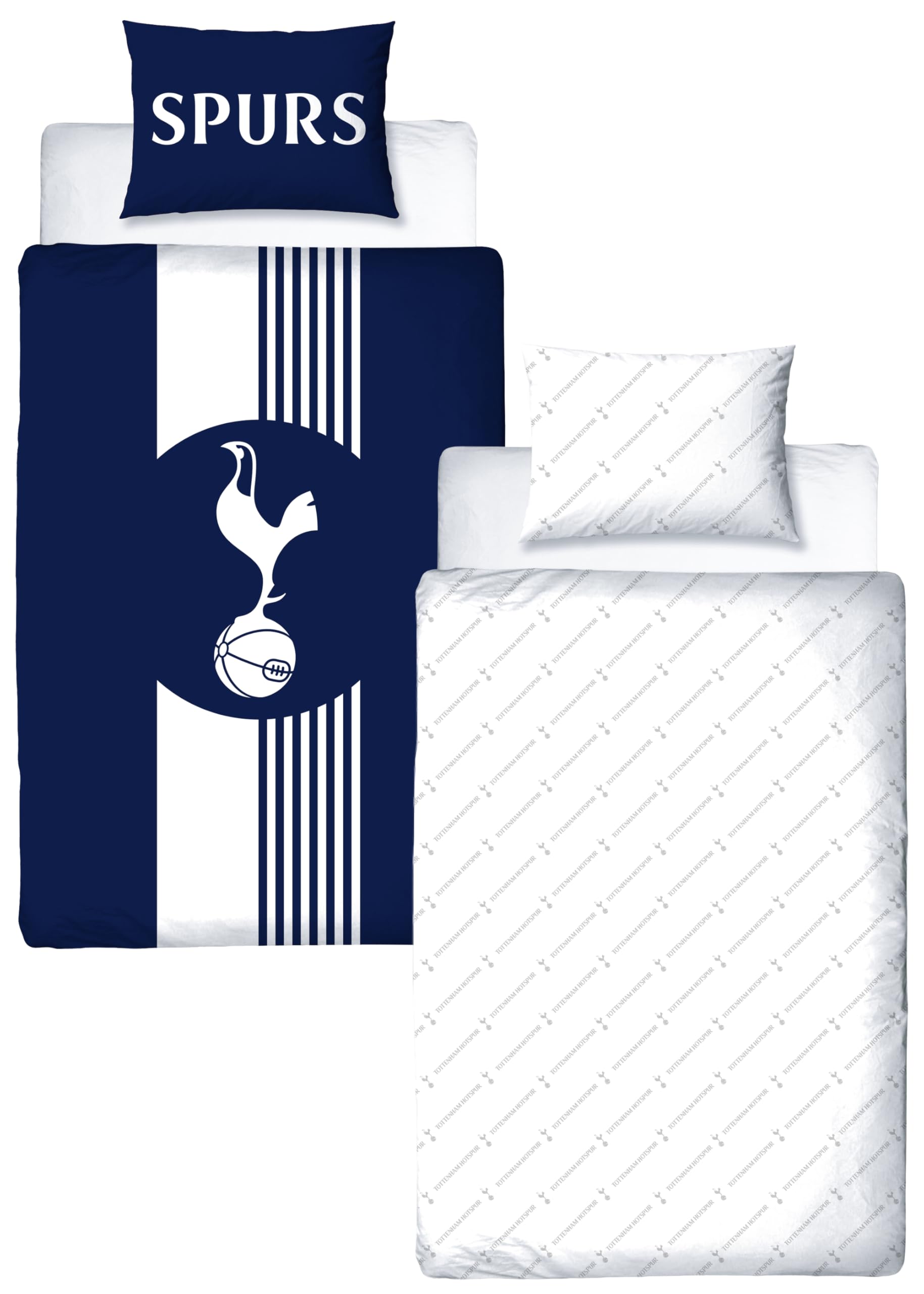 Tottenham Fc  Kids Tottenham Hotspur Line Single Panel Duvet - colour