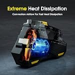 Tire Inflator Portable Air Compressor - DC 12V Air Pump for Car Tires with 150PSI LCD Digital Gauge & Emergency LED Light,Auto Tire Pump for Cars,Motorcycles,Bikes,Balls (Large)