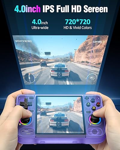 Miniatura 6 de RF40H - Consola de juegos de mano retro, pantalla HD IPS de 4.0 pulgadas, juego clásico retro, portátil con batería de 4000 mAh, compatible