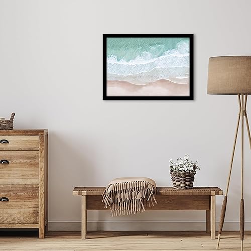 Vista 288 de Americanflat - Marco para póster de 71 x 74 cm con plexiglás pulido, portarretratos negro de madera industrializada, Epic Collection, marco ancho