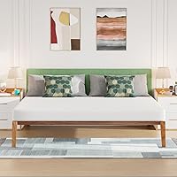 Vista 13 de PayLessHere Colchón individual de 6 pulgadas, colchón de espuma viscoelástica de gel de firmeza media, blanco, con funda de cremallera lavable