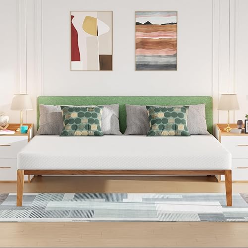 Miniatura 25 de BestMassage Colchón matrimonial de 10 pulgadas | Espuma viscoelástica de gel | Tacto firme medio | Blanco | Cama en una caja, certificado