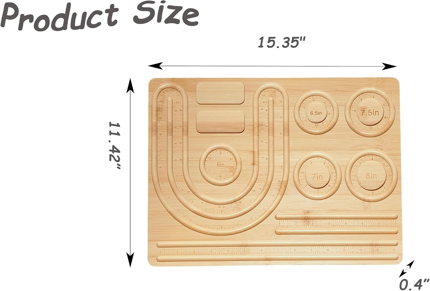 Junarsoez Beading Board for Jewelry Making, DIY Bracelets Necklaces Design Tray with U-Shaped Grooves, Bead Organizer for Home Studio & Craft Workshops