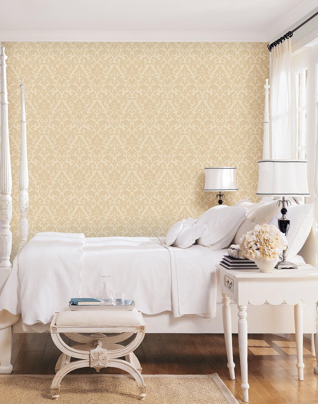 Velvet Damask Wallpaper