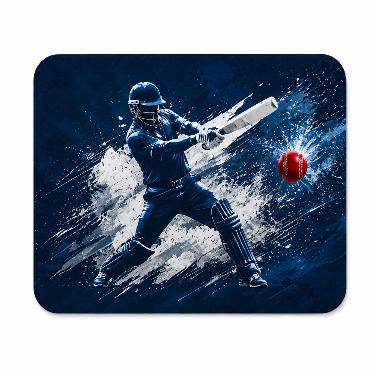 Cricket Printed Mouse Pad with Smooth Surface, Anti-Slip Rubber Base, Non-Stitched Edges, Desk Mouse Pad for Gaming, Office, Laptop and Study Use, 22 x 18 cm-image-15
