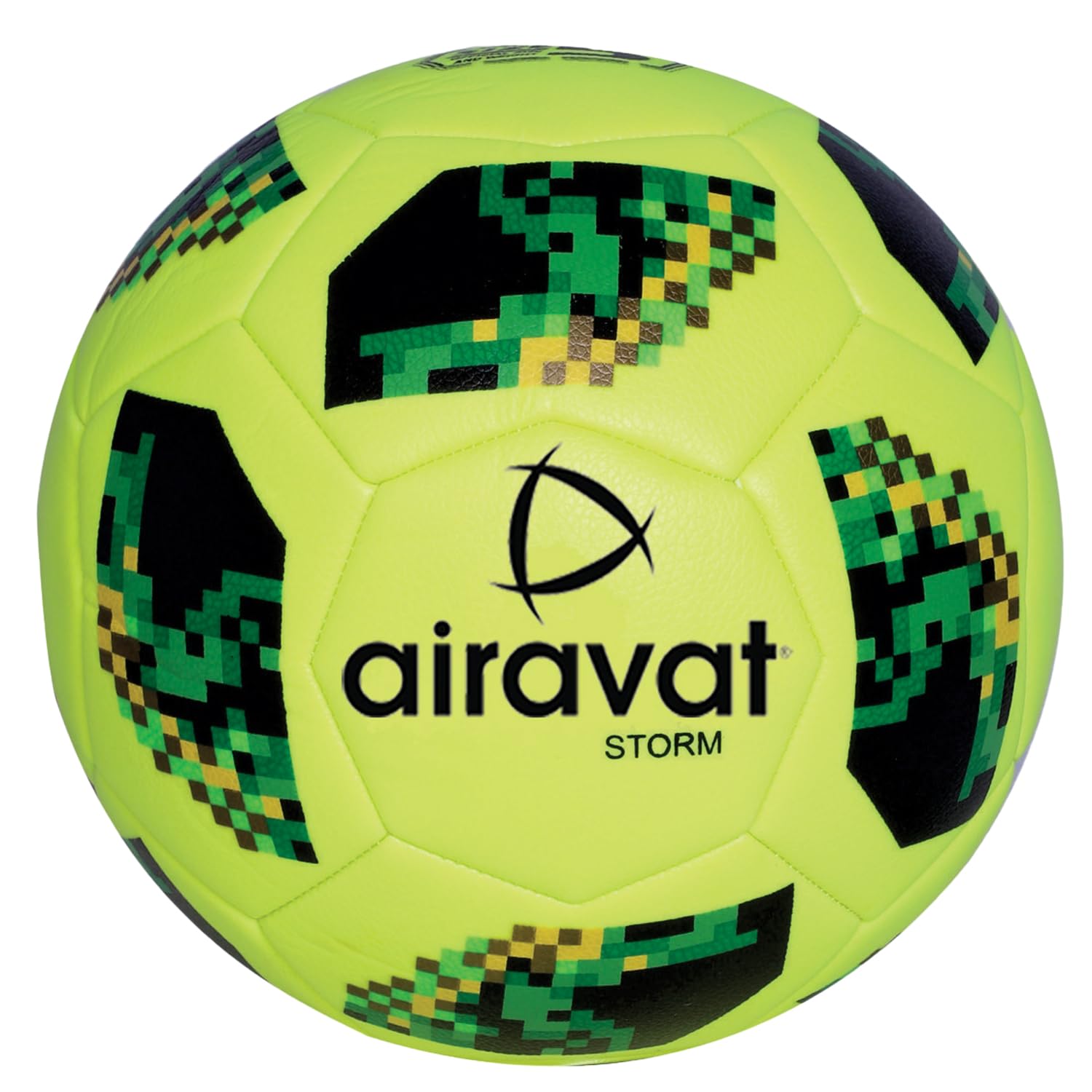 AIRAVAT 7205 Storm Football Size 5 with 4 Ply & 18 Panels | PU Synthetic | Weight Range 390-410g | Suitable for All Ground | Football for Men & Women (Green) (B0C782QZ2T) Amazon Price History, Amazon Price Tracker
