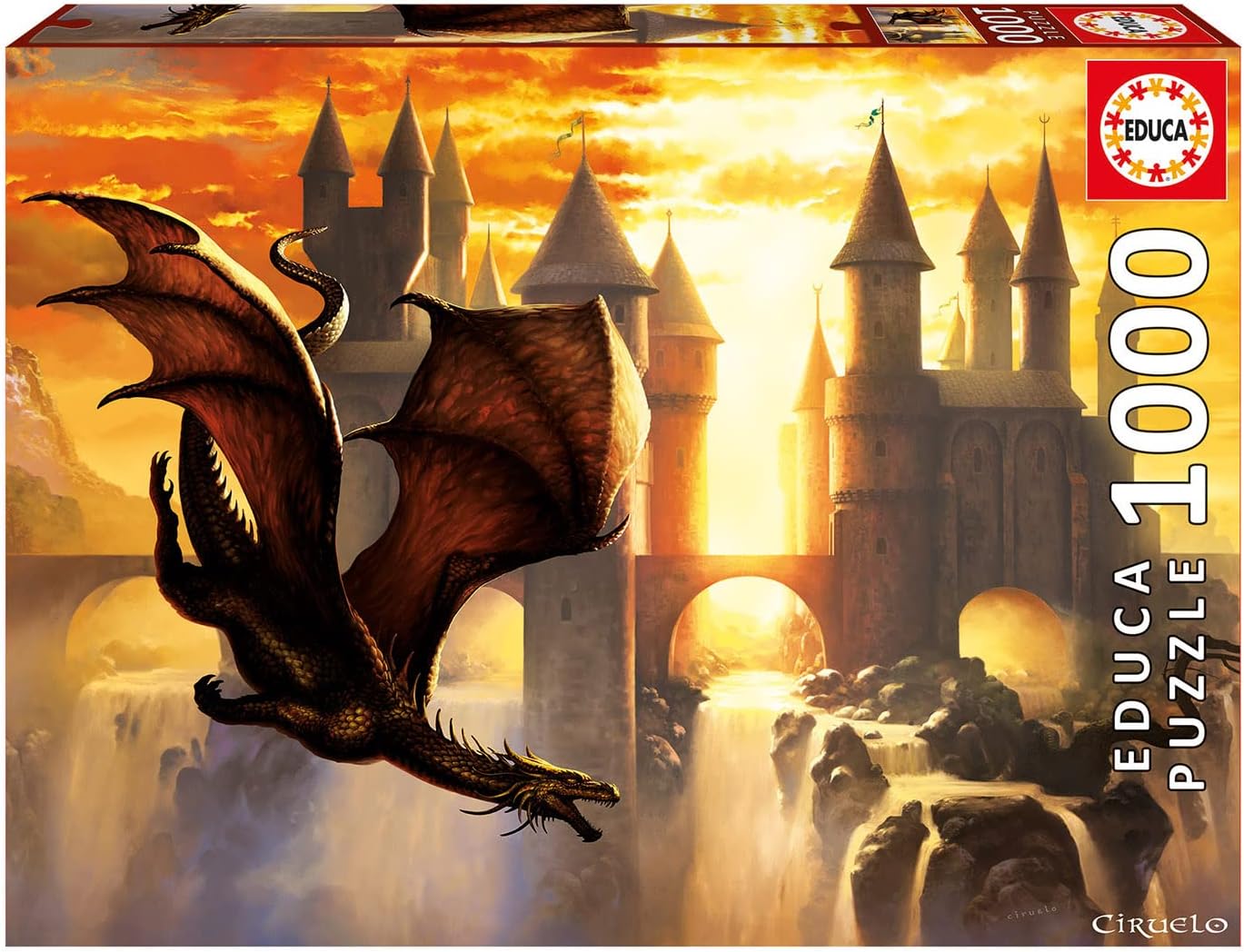 1000 Sunset Dragon 1000 Piece Jigsaw Puzzle