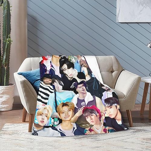Miniatura 4 de Manta de lana suave y cómoda para sofá, oficina, coche, camping, yoga, viajes, decoración del hogar, acogedora manta de playa de felpa para regalo