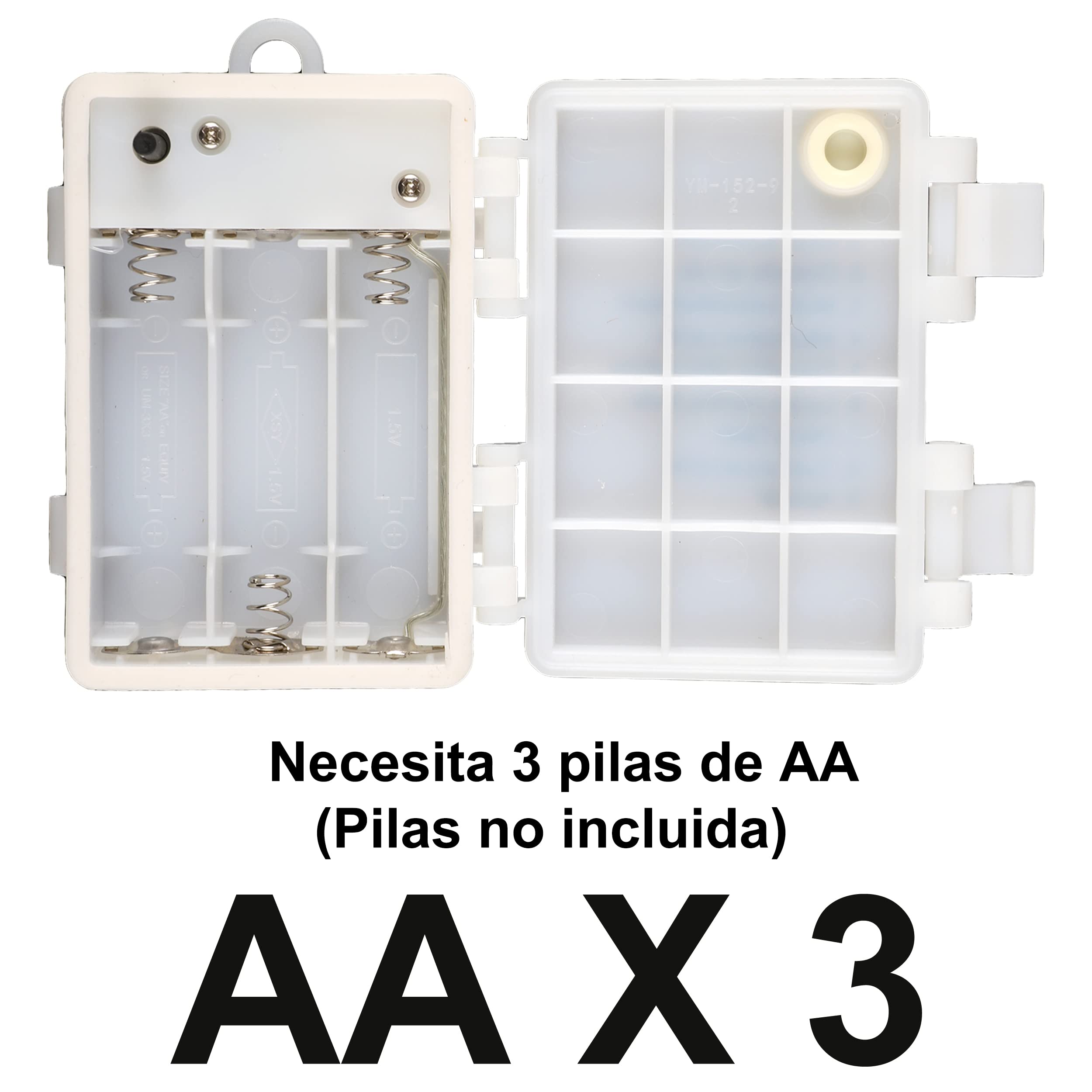 H HANSEL HOME Catena Luminsa Esterno Con Batteria, Luce 200 LED 16M per Albero di Natale con 8 Modalità Impermeabile IP44, Luci Natalizie da Esterno e interno - Luce rosa pastello