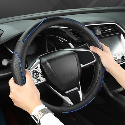 Miniatura 95 de West Llama Cubierta personalizada del volante del coche del coche para Honda (negro)