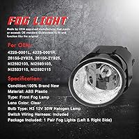 Vista 4 de Luces antiniebla de conducción de repuesto para Nissan Sentra 2000-2003, Nissan Frontier 2001-2004, Nissan Xterra 2002-2004, Maxima 00-01