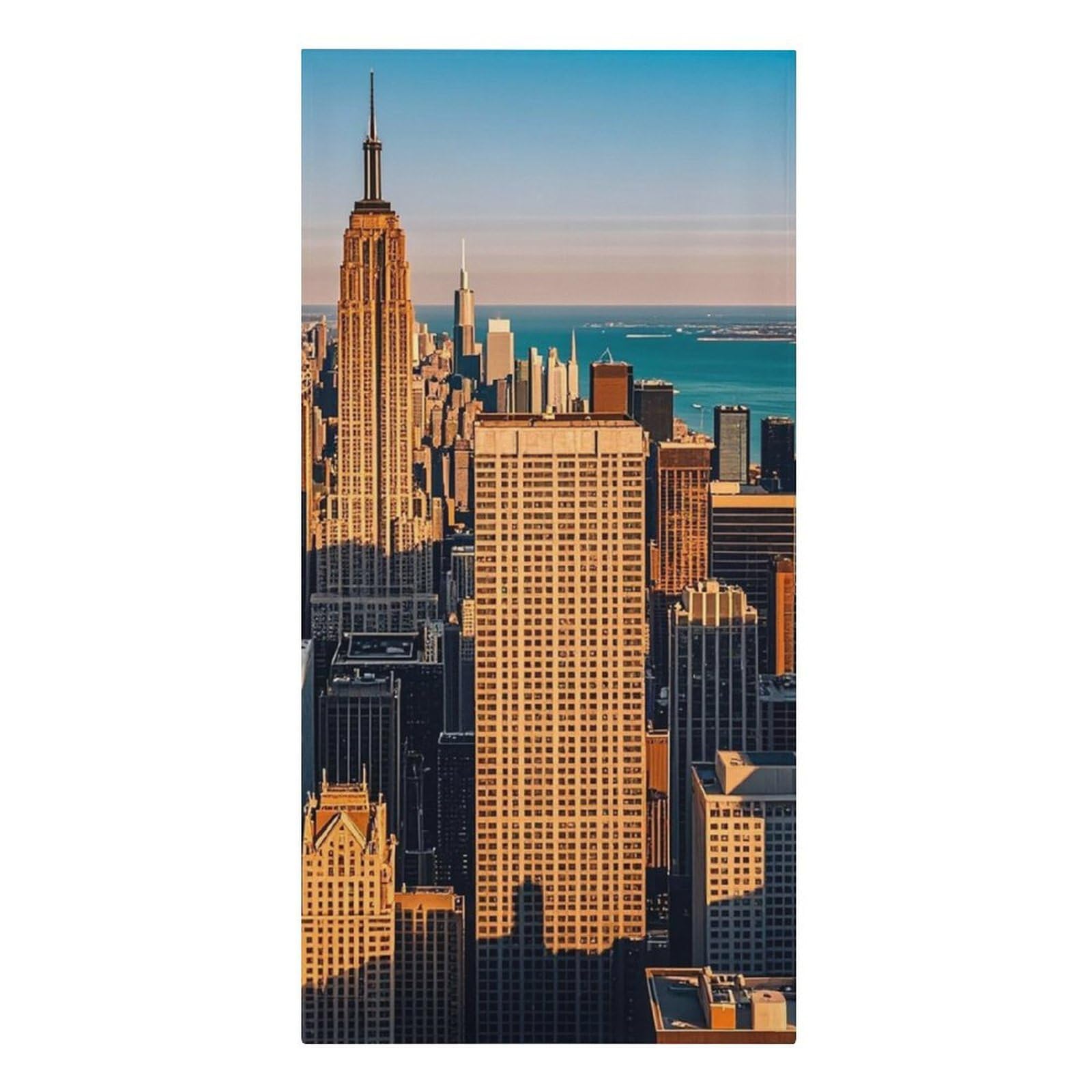 QMNLKH High Rise Buildings Skyscrapers Beach Towel for Women, Large Microfiber Pool Towel for Men, Absorbent Swim Towels for Home, Lightweight Bath Towels for Camping, Yoga, 30.3"x61.4"